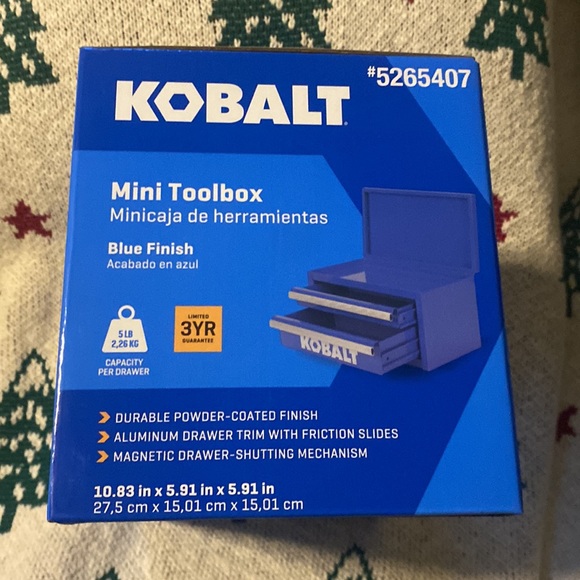 Kobalt 25th Anniversary Mini Toolbox-Limited Edition New in box Blue - Picture 4 of 4